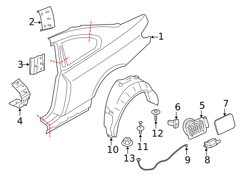Quarter Panel & Components for 2020 BMW M4 #0