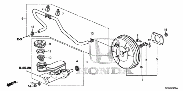 Brake Master Cylinder  - Master Power (KA/KC) for 2012 Honda Pilot #0