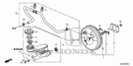 46407S84A01 - Chassis: CLAMP, TUBE for Honda Image