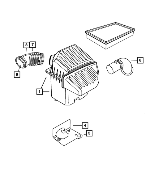 Air Cleaner for 2009 Chrysler PT Cruiser #0