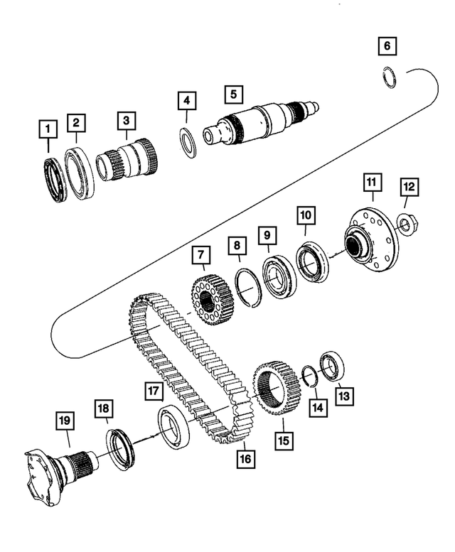 5143757AA - Transfer Case Model NVG143 [DH4]: Driveshaft Yoke Flange for Mopar Image