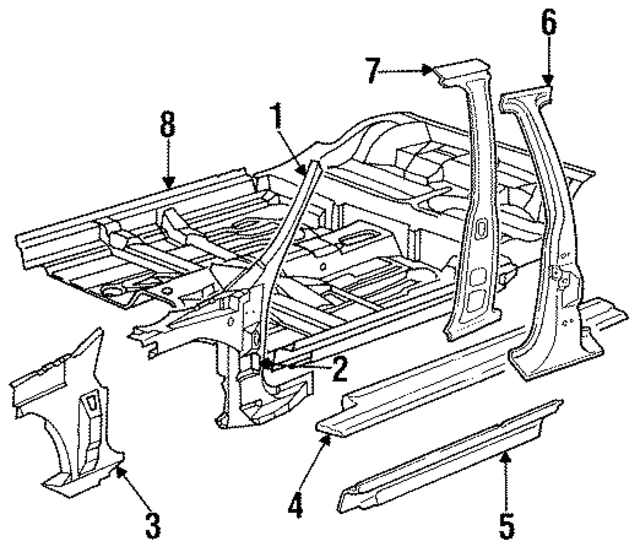 4475112 - Body: Floor Pan for Mopar Image
