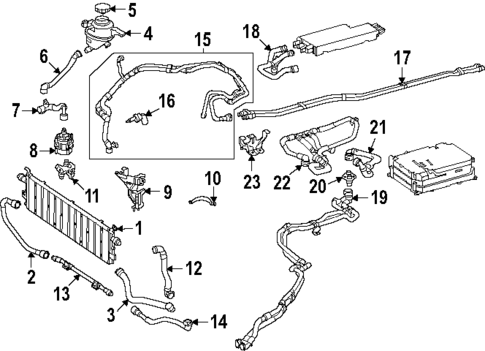 Radiator & Components for 2025 Mercedes-Benz GLC 63 AMG&reg; S E Performance #1