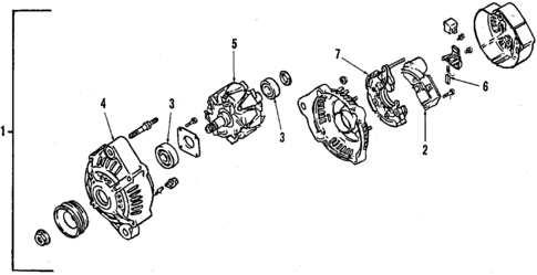Alternator for 1988 Chevrolet Spectrum #0