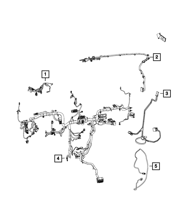 68248839AC - Electrical: Steering Wheel Wiring for Mopar Image image