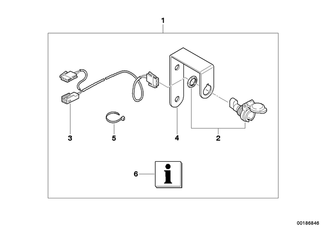 71607653870 - : Retrofit Kit, Socket for BMW-Motorrad Image