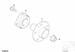 33416765566 - Rear Axle: Drive Flange Hub for BMW: 750i, 750Li, 760i, 760Li, BMW ALPINA B7 Image image