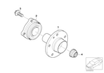 33416765566 - Rear Axle: Drive Flange Hub for BMW Image
