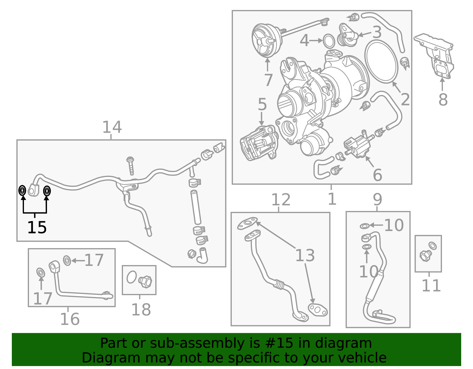 2014-2026 GM Turbocharger Pipe Gasket 12662185 GM | GMPartsDirect.com