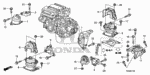 90160TA1A01 - Body/Air Conditioning: BOLT, TRANSMISSION MOUNTING (UPPER) (M12) for Honda Image