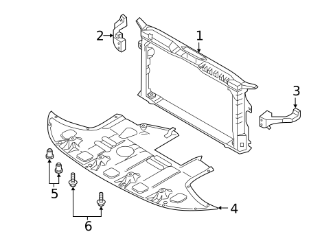 Radiator Support for 2019 Hyundai Veloster #0