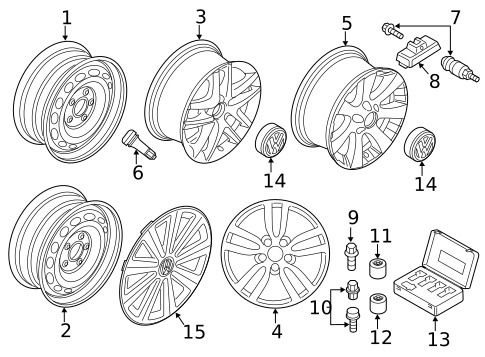 Wheels for 2003 Volkswagen Jetta #25