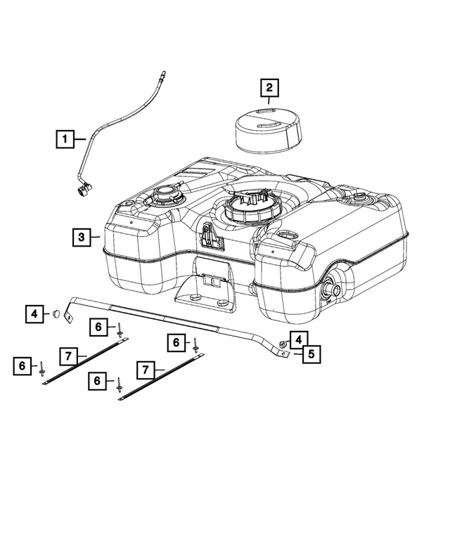 « 5290089AC – Fuel : Réservoir à Carburant Sangle pour Mopar Image »