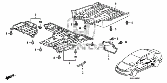 Under Cover for 2006 Honda Civic #0