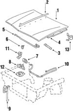 10023695 - Body: Hood for Pontiac: Phoenix Image image