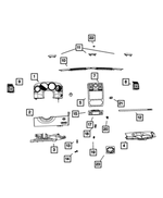 4662065AB - : Instrument Panel Bin for Mopar Image