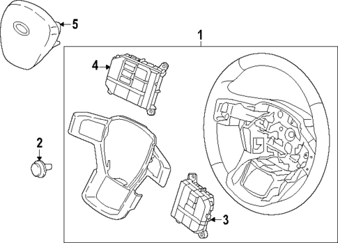 Steering Wheel & Trim for 2025 Ford F-250 Super Duty #0