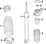 55330XG100 - : Coil Spring for Kia: EV6 Image