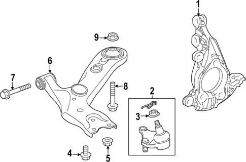 Suspension Components for 2023 Toyota Corolla Cross #1