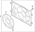 17A121203 - : Fan Assembly for Volkswagen: Jetta Image