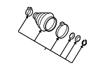 1K0498203 - Suspension: Outer Boot for Audi Image