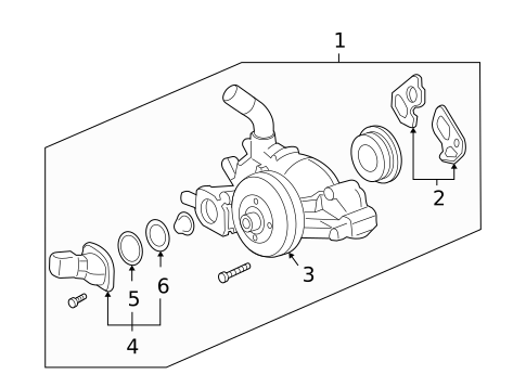 Thermostat & Housing for 2005 Buick Rainier #0