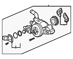 12600767 - Cooling System: Water Pump for Buick: Rainier | Cadillac: Escalade, Escalade ESV, Escalade EXT | Chevrolet: Avalanche, Colorado, Express 1500, Express 2500, Express 3500, Express 4500, Silverado 1500, Silverado 1500 Classic, Silverado 1500 HD Classic, Silverado 2500 HD, Silverado 2500 HD Classic, Silverado 3500 Classic, Silverado 3500 HD, Suburban 1500, Suburban 2500, Tahoe, Trailblazer | GMC: Canyon, Envoy, Savana 1500, Savana 2500, Savana 3500, Savana 4500, Sierra 1500, Sierra 1500 Classic, Sierra 1500 HD Classic, Sierra 2500 HD, Sierra 2500 HD Classic, Sierra 3500 Classic, Sierra 3500 HD, Yukon, Yukon XL 1500, Yukon XL 2500 | Hummer: H2, H3, H3T Image