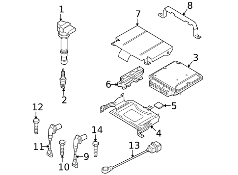Ignition System for 2015 Volkswagen Tiguan #0