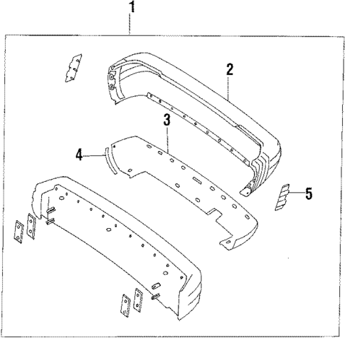 Bumper & Components - Rear for 1991 Saab 9000 #0