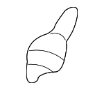 10276643 - Body: Glove Box Door Bumper for Buick: Rainier | Chevrolet: Monte Carlo, SSR, Trailblazer, Trailblazer EXT | GMC: Envoy, Envoy XL, Envoy XUV | Oldsmobile: Bravada | Pontiac: Grand Am Image