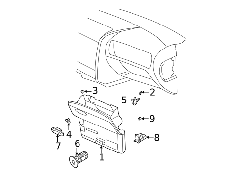 Instrument Panel for 2008 GMC Envoy #1