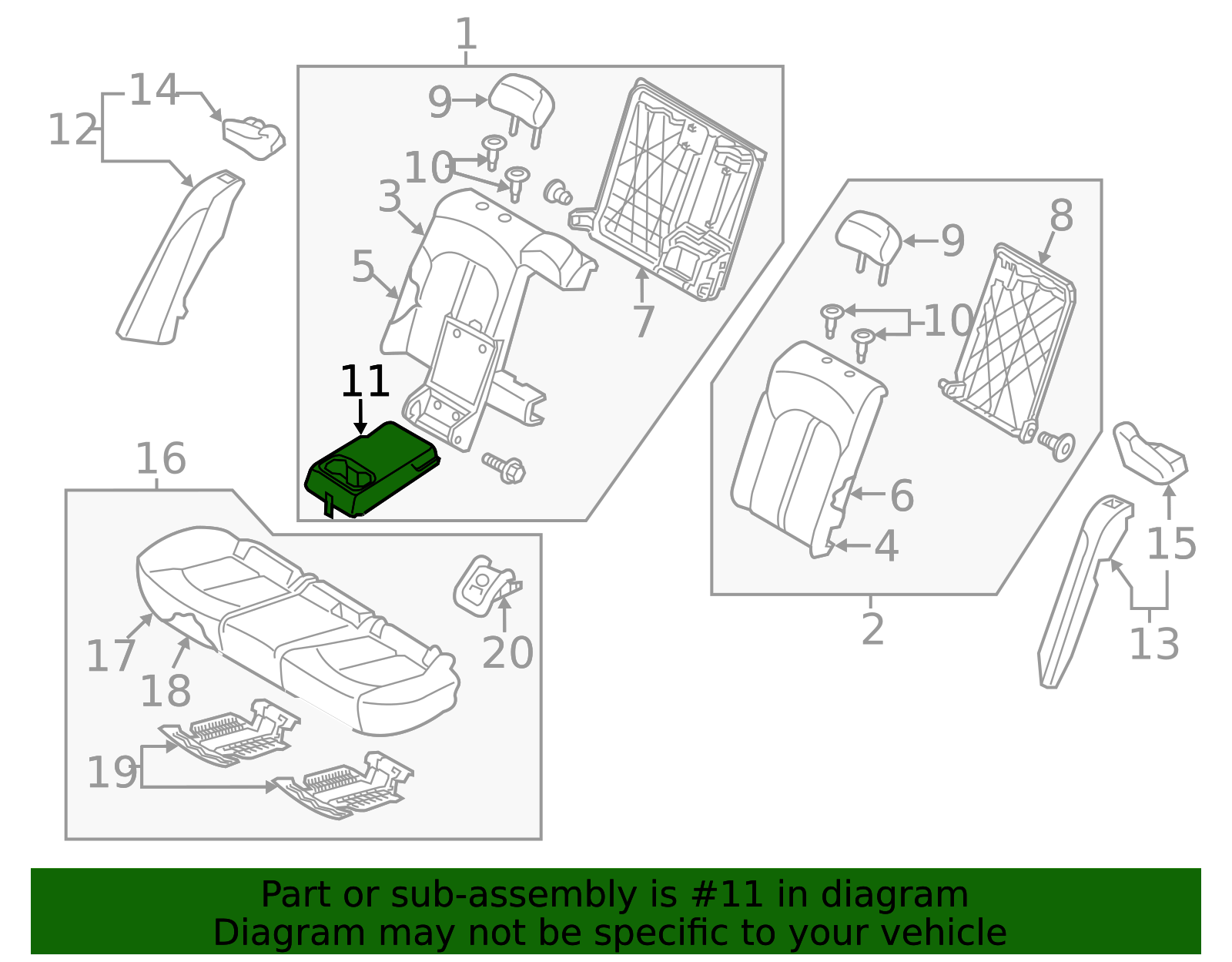 89901-D5010A3B - Armrest 2016-2018 Kia Optima | Kia.Parts Store