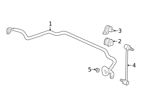 Stabilizer Bar & Components for 2023 Honda Ridgeline #1