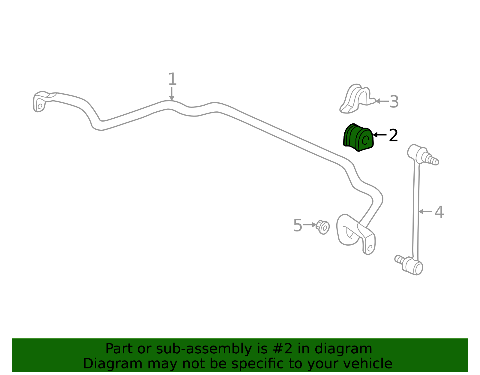 51306-TZ5-A01 - Bush Front Stabilizer Holder - 2016-2021 Honda