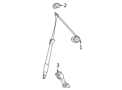 Seat Belt for 2022 Jeep Grand Cherokee L #2