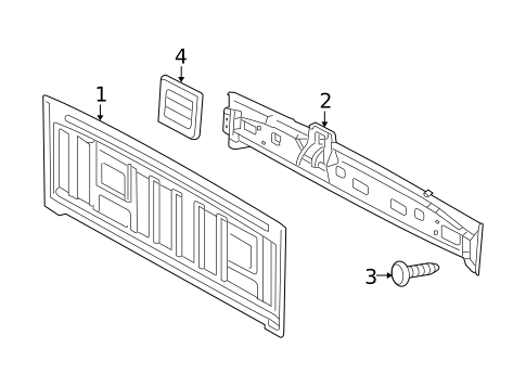 Back Panel for 2007 Dodge Ram 1500 #1