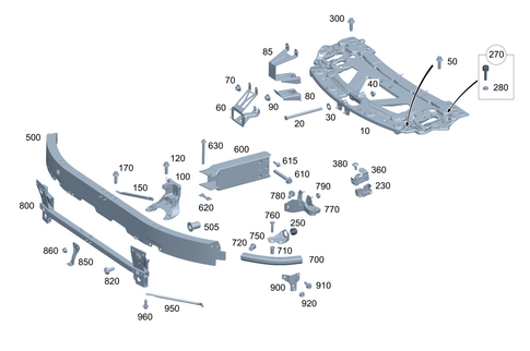 Front Reinforcement and Radiator Support for 2026 Mercedes-Benz AMG GT 63 Pro #0