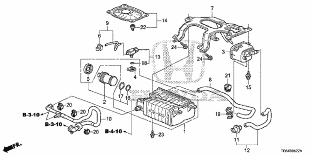 Canister (4WD) (KA/KC) for 2012 Honda Crosstour #0