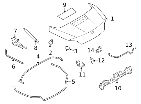 Lid & Components for 2010 BMW Z4 #0