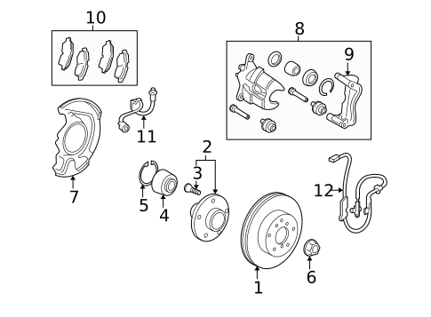 Anti-Lock Brakes for 2010 Toyota Matrix #0