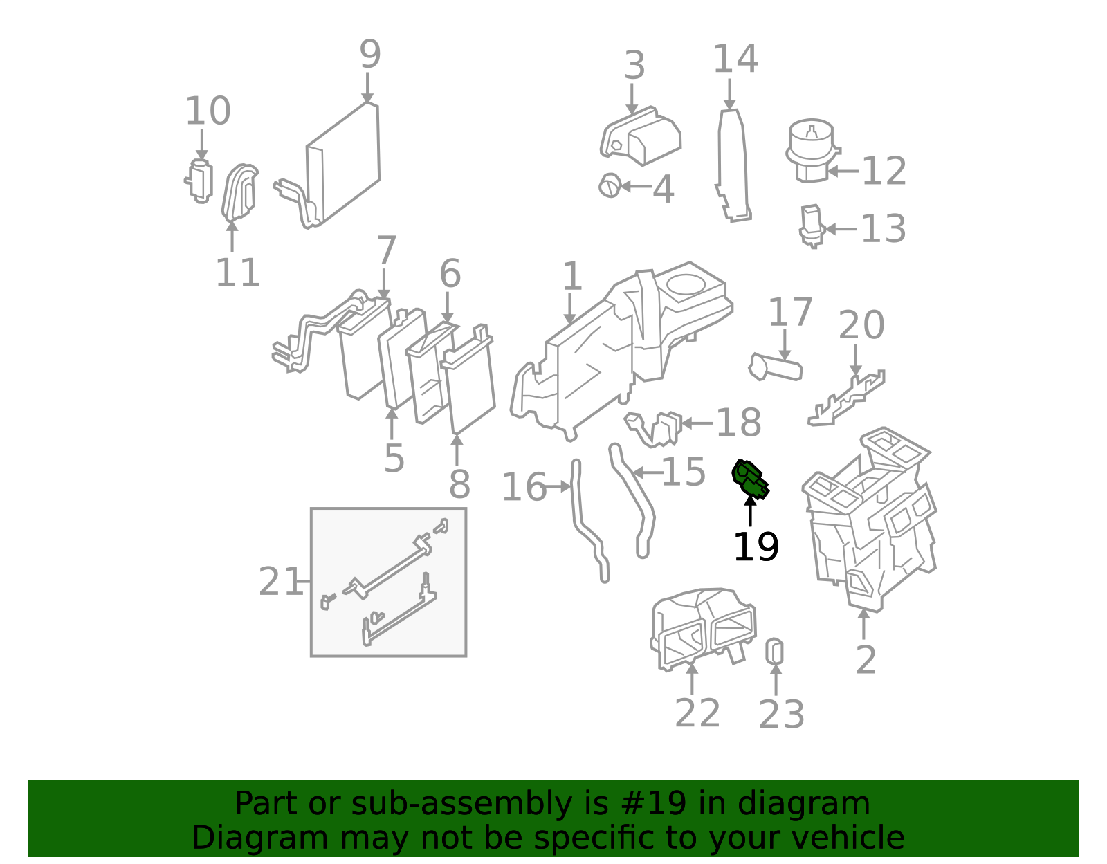 2219066900 - High-Quality HVAC Air Inlet Door Actuator for AutoNation Parts