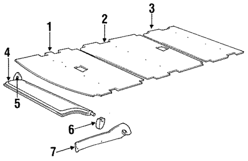 Interior Trim - Roof for 1986 Dodge B350 #0