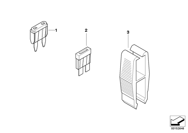 61138364594 - General Electrical System: Fuse - 4A for BMW-Motorrad Image