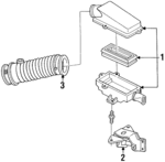 25097450 - Engine: Air Cleaner Assembly for Buick: Regal | Chevrolet: Lumina | Oldsmobile: Cutlass Supreme | Pontiac: Grand Prix Image