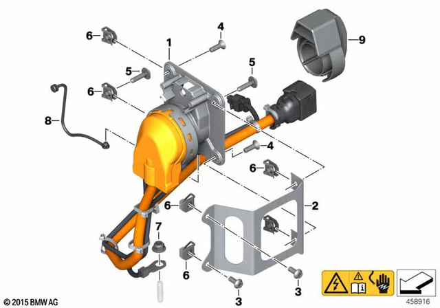 7129907413 - General Electrical System: Torx Screw - M5X12-8.8-ZNNIV for BMW-Motorrad Image image