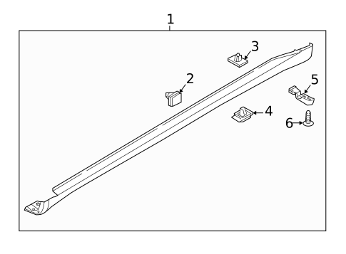Exterior Trim - Pillars for 2022 Kia Niro #0