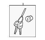 815212LA00 - Body: Cylinder &amp; Keys for Hyundai Image