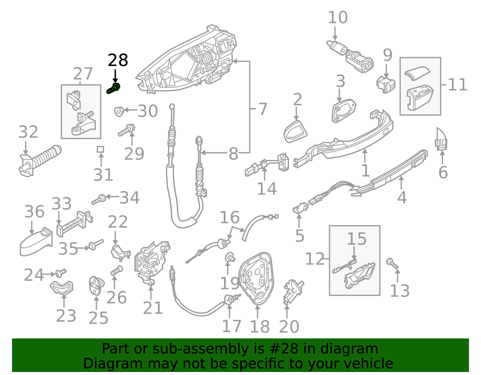 2017-2025 Audi Upper Hinge Mount Bolt WHT-007-978 | Audi USA Parts