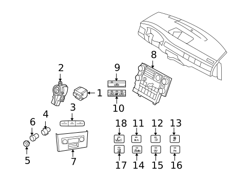 Center Console for 2008 Volvo XC70 #1