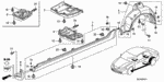 91513SEA000 - Interior/Bumper: CLIP, SIDE SILL GARNISH for Acura Image